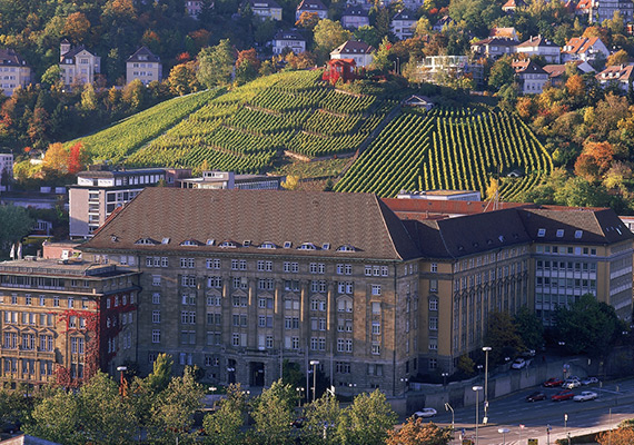 Incredible but true, 200 meters behind the Main Station there is a vineyard ! It is a protected area, to show to everybody, that viniculture was always one of the most important economical factors in Stuttgart, before Mercedes-Benz, Bosch and Porsche.